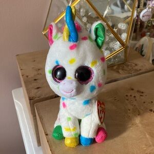 Harmonie the Unicorn 6” Beanie Boo With Tags
